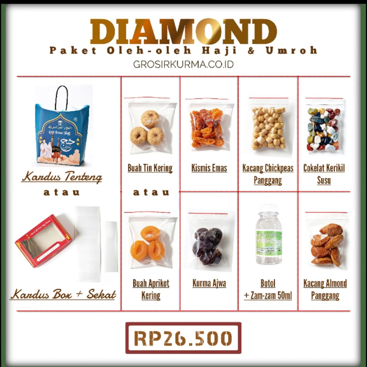 (DIAMOND) Paket Oleh-Oleh Haji & Umroh