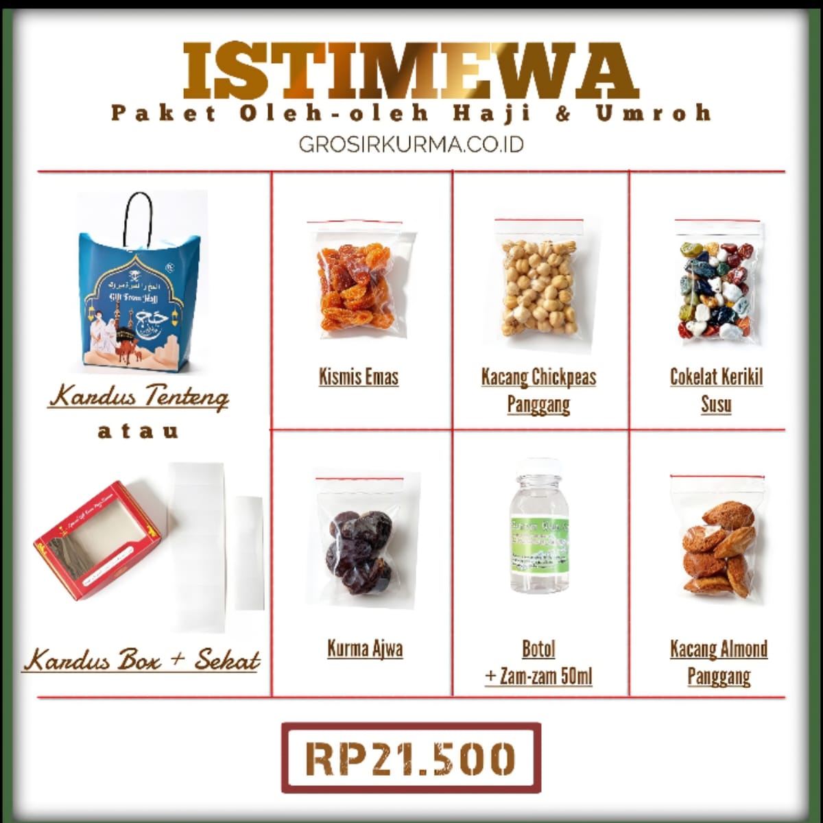 (ISTIMEWA) Paket Oleh-Oleh Haji & Umroh