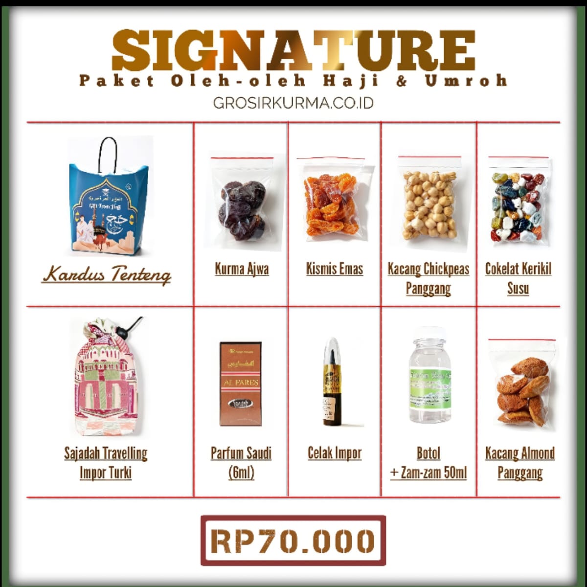 (SIGNATURE) Paket Oleh-Oleh Haji & Umroh