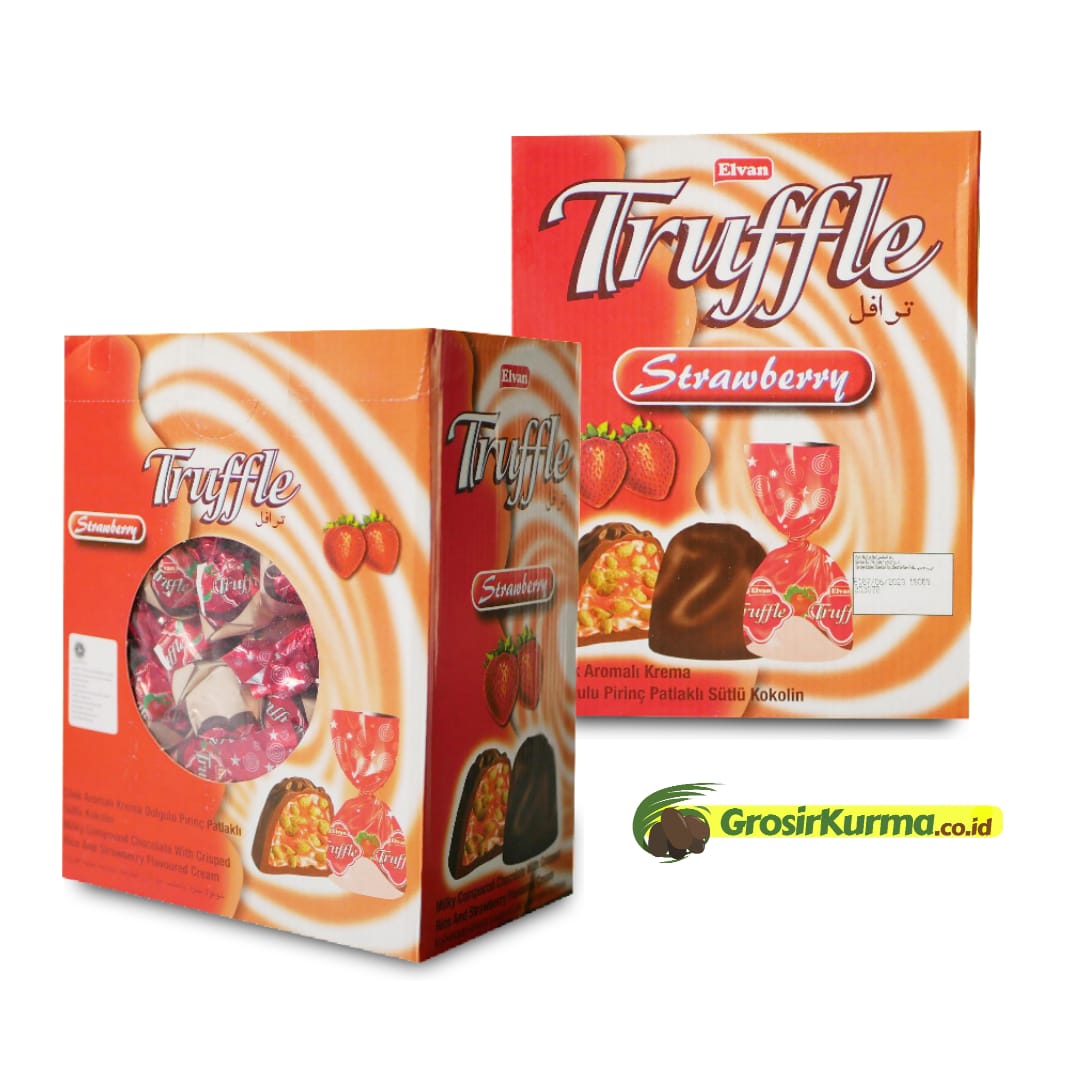 Cream Filled Turkish Truffle STRAWBERRY Chocolate (1,8 Kg) – 1 Pack