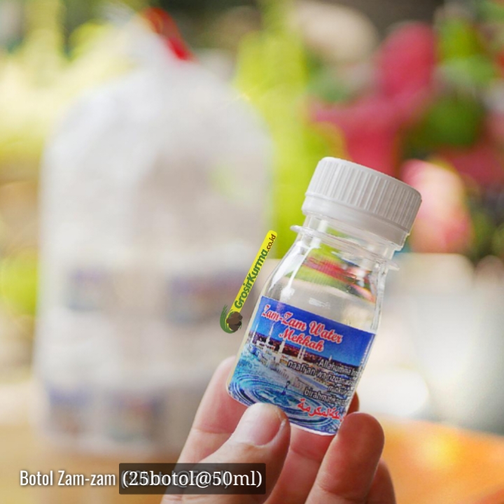 Kemasan Botol Air Zam-zam (50ml) – 1 Pack @25 Botol